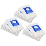 30x Sacs compatible avec AEG/Electrolux ajm 68FD 4 Jet Maxx, ajm 68FD 5 Jet Maxx, ajm 68FD 6 Jet Maxx aspirateur - blanc - Vhbw