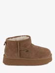 Just Sheepskin Mini Lottie Sheepskin Boot, Chestnut