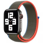 Sport Loop bracelet pour Apple Watch Series 1 á 9 / SE (38/40/41 mm) | Series 10 (42 mm) - Olive - Neuf