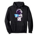 Astronaut buying ticket to the moon with BTC Bitcoin Pullover Hoodie