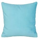 Coussin canape 40 x 40 cm, Bleu Clair - Coussin décoratif en Tissu Velours avec Rembourrage Doux - pour la Decoration salon, Deco Chambre à Coucher, du Decoration Bureau, Deco Maison