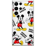 ERT GROUP Coque de téléphone Portable pour Samsung S22 Ultra Original et sous Licence Officielle Disney Motif Mickey 050 Parfaitement adapté à la Forme du téléphone Portable, partiel imprimé