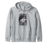 Bruce Lee Claw Marks Fighting Pose Vintage Poster Zip Hoodie