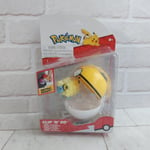 Pokemon Clip 'N' Go - Mareep Figure And Level Ball - Brand New