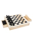 Small Foot - Game Box 3in1 Chess Checkers Mill Game