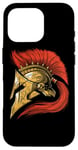 Coque pour iPhone 16 Pro Casque Spartiate Guerrier Mythologie Grecque Empire Romain