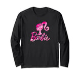 Tie Dye Barbie Silhouette and Logo Long Sleeve T-Shirt