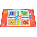 Non Woven Traditional Snakes Ladders Playing Children Kids Toys Ludo Family TP