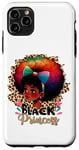 Coque pour iPhone 11 Pro Max Princesse noire Rainbow Afro Young Queen