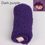 Baby Blanket Stretch Knit Wrap Photography Props Dark Purple