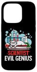 iPhone 14 Pro Evil Genius Scientist Cat Chemistry Lab Art Case