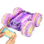 Todeco Voiture Télécommandée Tout Terrain, Voiture Telecommandé Enfant, 4WD 360°Rotation 2.4GHz RC Voiture Tout Terrain Etanche, Convient aux Enfants de Plus de 6 Ans Cadeau de Noël-Violet