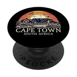 Souvenir capital de la ville d'Afrique du Sud Cape Town PopSockets PopGrip Adhésif