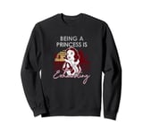 Disney Snow White Being A Princess Is Exhausting Red Hue Sweatshirt