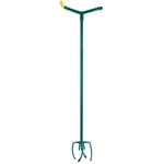 Gardirex - Griffe de jardinage à rotation en acier - Outil de jardin utilisation debout pour bêcher et désherber