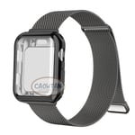 Milanese kotelo + hihna Apple Watch Band Ultralle 49mm 41mm 40mm 44mm 38mm 42mm TPU-näyttö Iwatch Series 9 8 7 6 SE 5 4 Correa 45mm