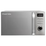 Russell Hobbs Titanium Digital Microwave 20 Litre 800W Solo Digital with 5 Power Levels, Defrost Function & Easy Clean, 60 Minute Timer, 8 Auto-Cook Menus, RHMD832T