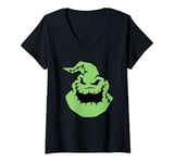 Womens Disney The Nightmare Before Christmas Oogie Boogie Big Face V-Neck T-Shirt