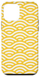 Coque pour iPhone 12 mini Motif simple vagues orange sans couture