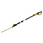 DEWALT - Taille-haies sur perche brushless XR 18V - capacité de coupe de 25mm - vitesse de 2800 cps/min - dure 75min/Charge - DCMPH566N-XJ