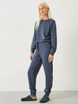 HUSH Joelle Jersey Pyjamas, Washed Blue