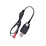 (Black)USB Charging Cable For 1573 Electric Toy Remote Control Alloy Engine SLS