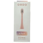 Ordo Sonic+ Rose Gold Electric Replacement Brush Heads 4 Pack