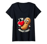 Womens I Nuts About You: Love for All Things Nutty V-Neck T-Shirt