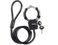 Câble antivol à clé avec menotte MASTERLOCK 1 m x 8 mm de diamètre - 8275EURDPROBLK