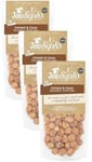 Joe & Sephs Vegan Coconut & Cocoa Popcorn Sharing Pouch, 1 x 80g Bag | Vegan | Handmade in UK | Suitable for Vegetarians | Gluten Free | Movie Night in - 1x 80g Bag (Pack of 3)