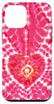 Coque pour iPhone 12 mini Style Tie Dye Rose Amour Méditation Zen Motif Cœur Boho