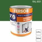 Peinture professionnelle Antirouille Fersob ral 6001 Vert émeraude brillant 0,75L sob peintures