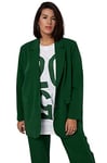 Studio Untold Femme Grandes Tailles Blazer Oversized, col à Revers, Manches Longues Vert pairie 58+ 814731457-58+