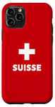 iPhone 11 Pro Switzerland Flag Suisse Swiss Schweiz White Red Case