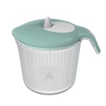 Biesse Casa Salad Spinner, Polypropylene, Aquamarine, 18 x 24.8 x 20.5 cm