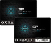 2-Pack 512GB SSD 3D NAND A55 SLC Cache Performance Boost SATA III 2.5"" 7mm (0.28"") Internal Solid State Drive