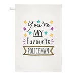 You're My Favourite Policeman Stars Tea Towel Dish Cloth - Police Best