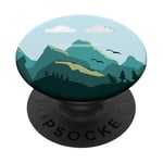 Mountain Pop Mount Socket Day Art Work Tree HIking Birds PopSockets Grip and Stand for Phones and Tablets PopSockets Adhesive PopGrip