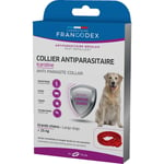 Francodex - Collier Antiparasitaire Icaridine 75 cm rouge pour chien plus de 25 kg