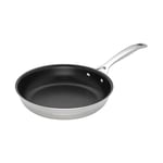 Le Creuset 3-Ply Stainless Steel Non-Stick Frying Pan, 24 x 5 cm, Silver, 96200224001000