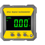 Rapporteur d'angle numérique lcd 4 x 90 degrés Inclinomètre magnétique Précision 0,2° Détecteur d'angle Boîte de niveau IP54 Instrument de