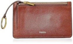 Fossil Portefeuille pour femme Logan, cuir/Polyurethane Trim Flap Clutch brun 19.4 cm L x 2.5 cm W x 10.2 cm H SL7833200