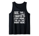 Mens Humor This Is Why I Wanted To Stay Home This All This Right Tank Top