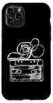 Coque pour iPhone 11 Pro Love Retro Mixtape 80's Blank Cassette Tape Shirt Cadeaux