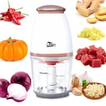 Mini Food Chopper Electric Processor Blender Glass Mixer Garlic Spices Grinder