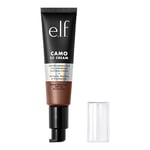 e.l.f. Camo CC Cream, Fond de teint correcteur de couleur à couverture moyenne à complète avec SPF 30, Rich 610 N, 30 g