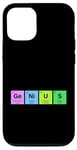 Coque pour iPhone 12/12 Pro GENIUS Tableau périodique Science Cadeau STEM Lab Chimiste Elements