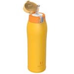 Super Sparrow Gourde Isotherme avec Paille - INOX Bouteille Isotherme - 750ml - Mug Isotherme Étanche - Gourde Enfant sans BPA, pour Sport, Voyages, L'école, Bureau