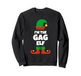 I'm The Gag Elf Family Pajama Christmas Funny Humor Jokes Sweatshirt