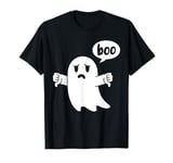 Ghost Says Boo Disapproving Thumbs Down Funny Halloween T-Shirt